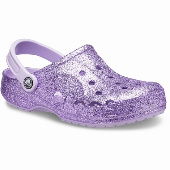 Crocs Baya Glitter Sandale Crocs Damske Lavendel | QSB795134