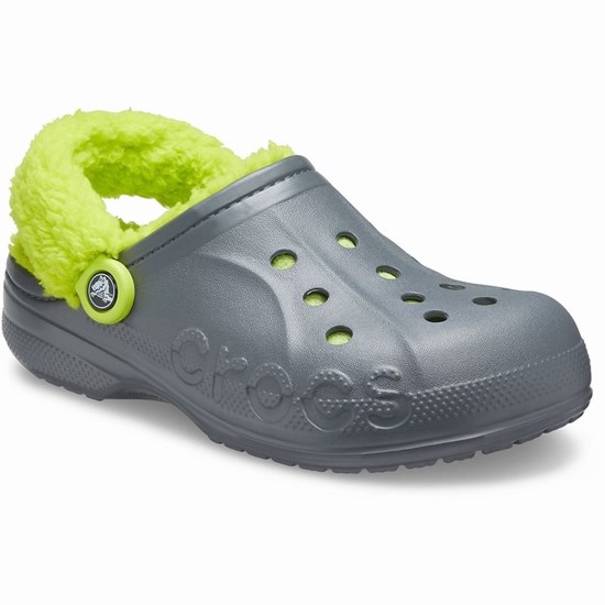 Crocs Baya Podsite Fuzz-Remienkove Sandale Crocs Damske Siva | DKT103697