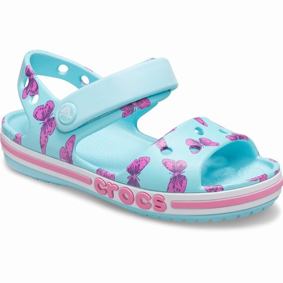 Crocs Bayaband Printed Sandale Chlapcenske Modre | QDF982147