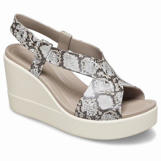 Crocs Brooklyn High Topanky na Platforme Damske Siva | MYO309167