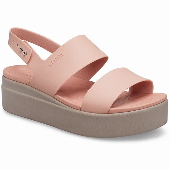 Crocs Brooklyn Low Topanky na Platforme Damske Ruzove | FPG579143