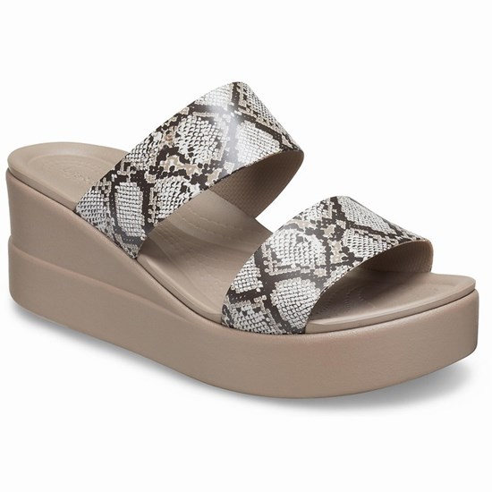Crocs Brooklyn Stredne Topanky na Platforme Damske Siva | UYJ207584