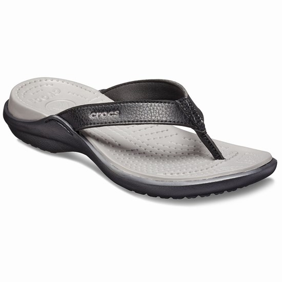 Crocs Capri IV Zabky Damske Čierne | PKE250846