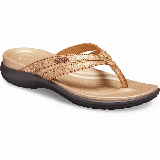 Crocs Capri Remienkové Zabky Damske Hnede | QMY182439