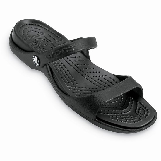 Crocs Cleo Sandale Damske Čierne | PXH014235