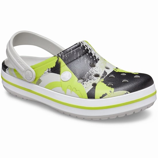 Crocs Crocband™ OmbreBlock Sandale Crocs Damske Čierne / Zelene | HUL380479