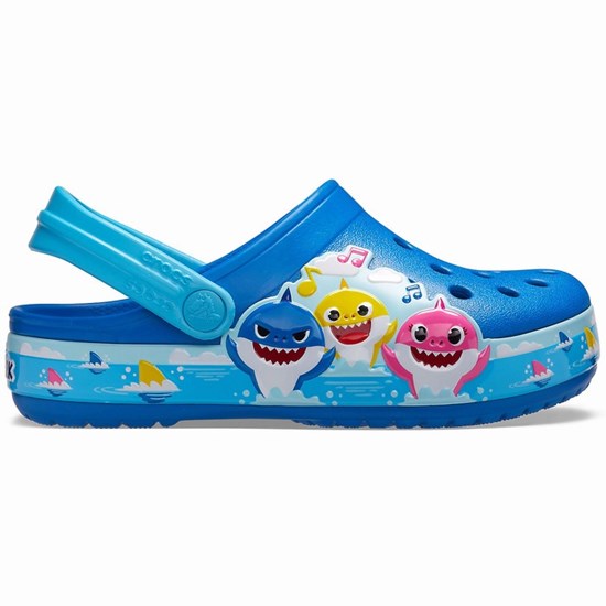 Crocs Fun Lab Baby Shark Band Sandale Crocs Chlapcenske Modre | MGF473280