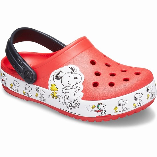 Crocs Fun Lab Snoopy® Woodstock® Sandale Crocs Chlapcenske Červené | VFR207138