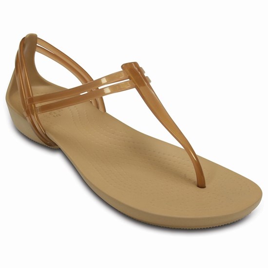 Crocs Isabella T-Remienkove Zabky Damske Hnede | HZO175203