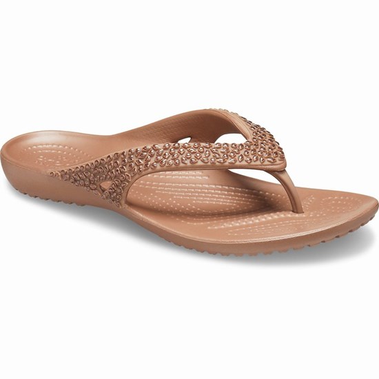 Crocs Kadee II Embellished Zabky Damske Čokoláda | SHL513649