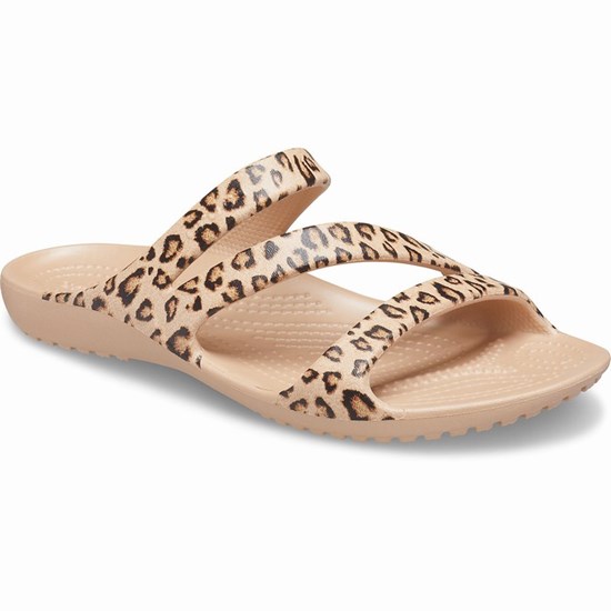 Crocs Kadee II Graphic Sandale Damske Leopardie | ECM905461