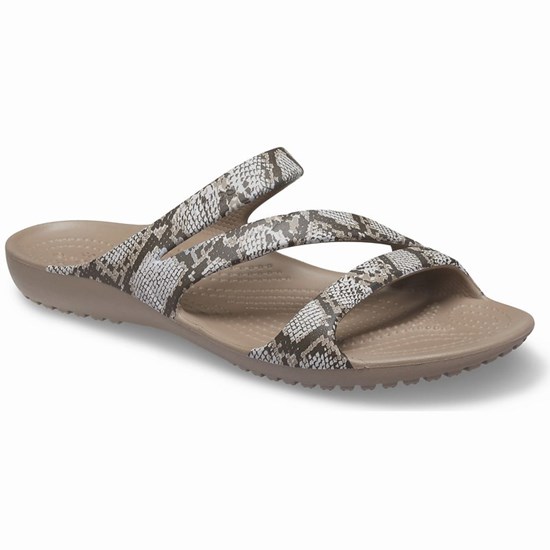 Crocs Kadee II Graphic Sandale Damske Siva | MAK826395