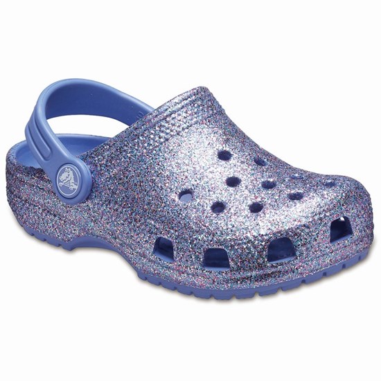 Crocs Klasické Glitter Sandale Crocs Dievcenske Nachový | GYI726590