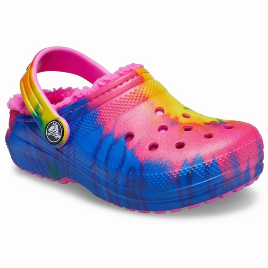 Crocs Klasické Podsite Tie-Dye Graphic Sandale Crocs Chlapcenske Viacfarebný | KBJ427036