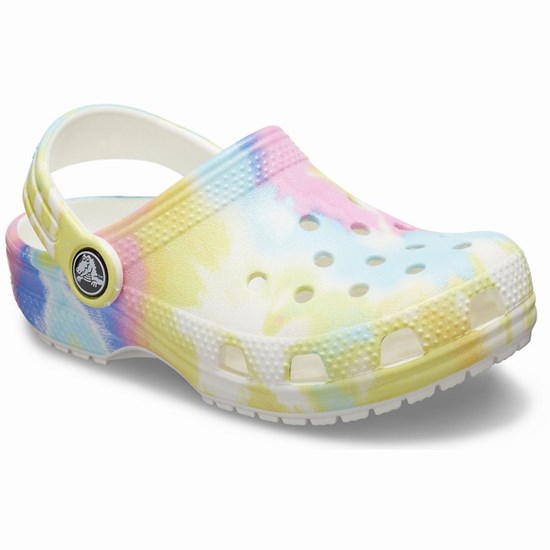 Crocs Klasické Tie-Dye Graphic Sandale Crocs Chlapcenske Viacfarebný | FUQ812340