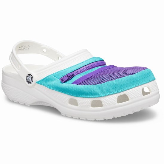 Crocs Klasické Venture Pack Sandale Crocs Panske Biele / Modre | FOM469032