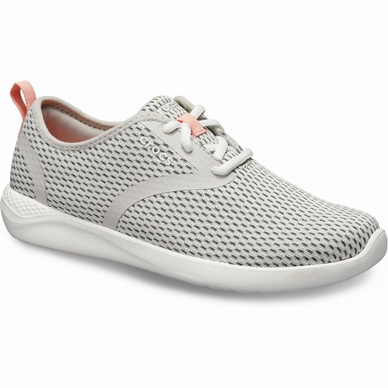 Crocs LiteRide™ Mesh Cipkovane Tenisky Damske Siva | DVC241698