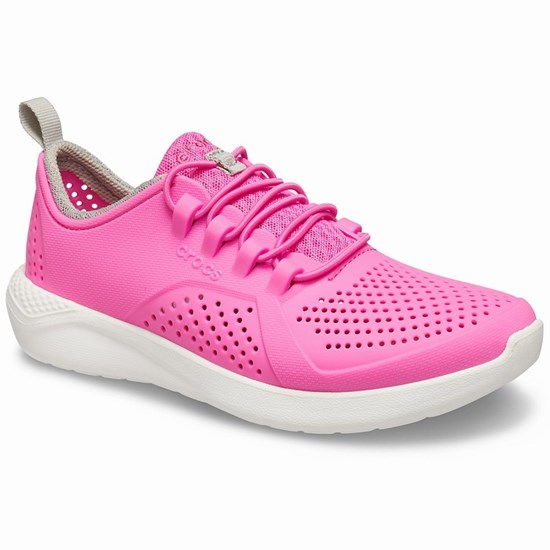 Crocs LiteRide™ Pacer Tenisky Dievcenske Ruzove | KXW136874