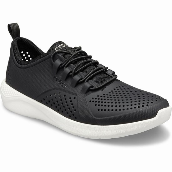 Crocs LiteRide™ Pacer Tenisky Dievcenske Čierne | WLC754902