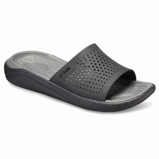 Crocs LiteRide™ Sandale Panske Čierne | VRM198360