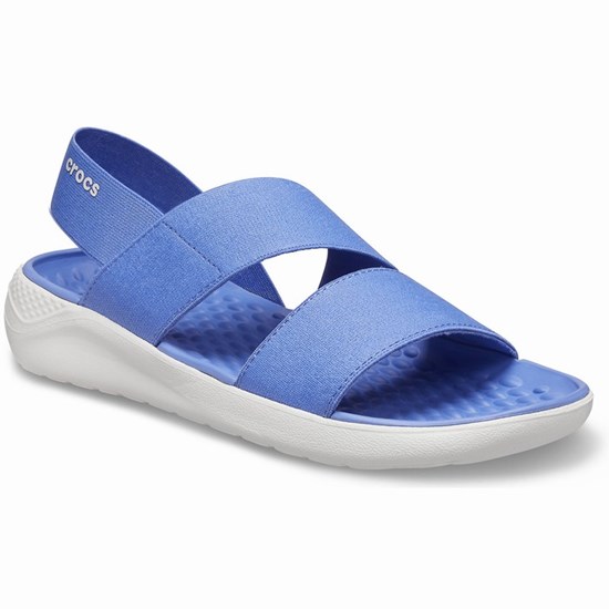 Crocs LiteRide™ Stretch Sandale Damske Modre | IKF571048