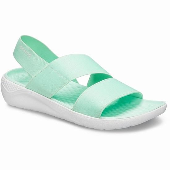 Crocs LiteRide™ Stretch Sandale Damske Zelene | RTV123086