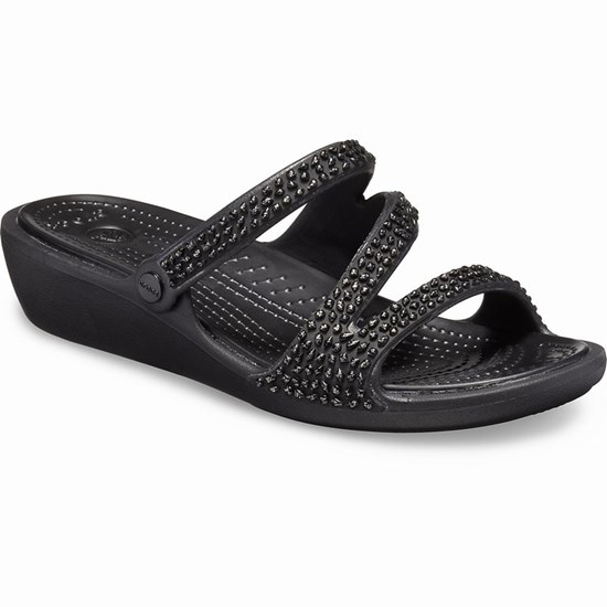 Crocs Patricia Diamante Sandale Damske Čierne | CAS795132
