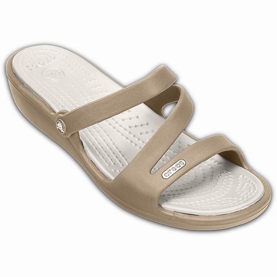 Crocs Patricia Topanky na Platforme Damske Hnedožltý | OYR326590