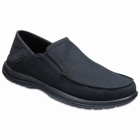 Crocs Santa Cruz Convertible Slip-On Mokasiny Panske Čierne | JKO546918