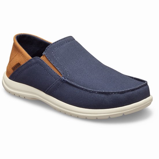 Crocs Santa Cruz Convertible Slip-On Mokasiny Panske Námornícka Modrá | UAR348965