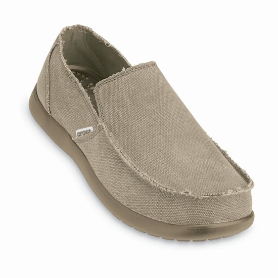 Crocs Santa Cruz Slip-On Mokasiny Panske Siva | MSJ541209