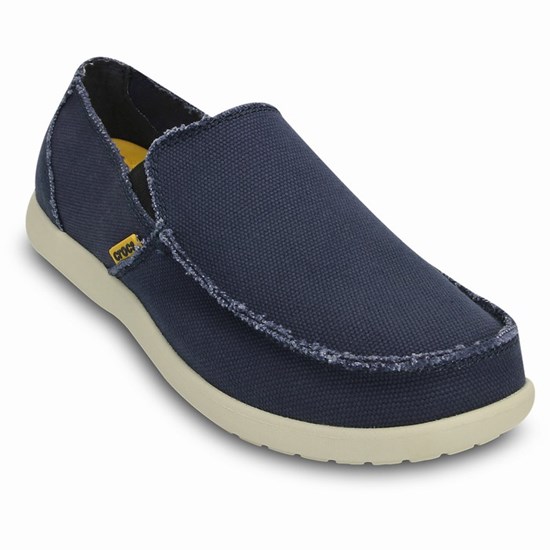 Crocs Santa Cruz Slip-On Mokasiny Panske Námornícka Modrá | ZMJ593071