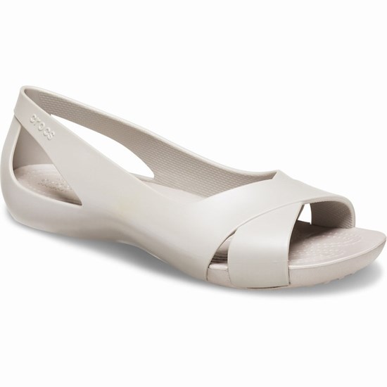 Crocs Serena Balerinky Damske Biele | XWL376594