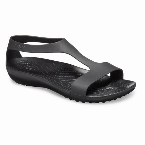 Crocs Serena Sandale Damske Čierne | JMG806715