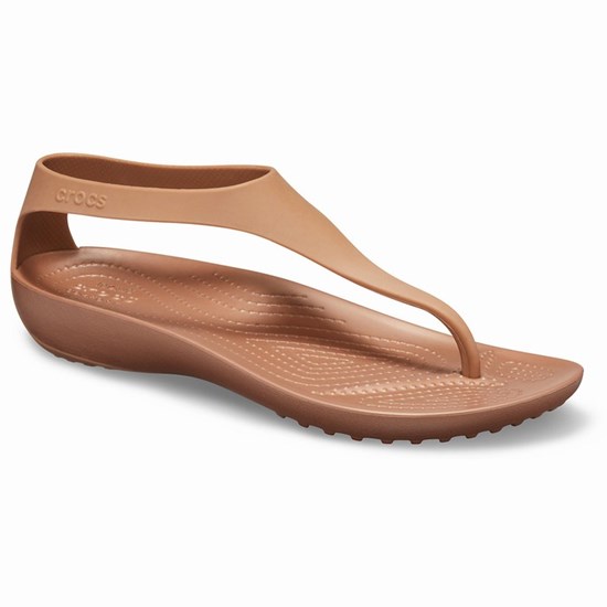 Crocs Serena Zabky Damske Hnede | WIM738092
