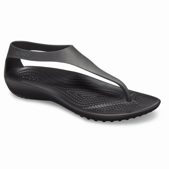 Crocs Serena Zabky Damske Čierne | RUH218034