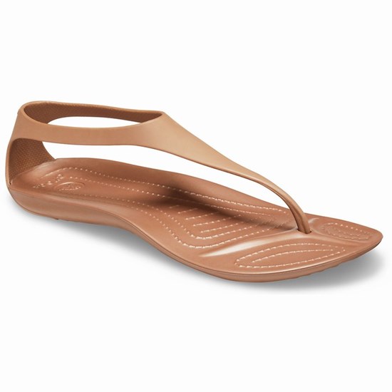 Crocs Sexi Zabky Damske Hnede | NLM072453