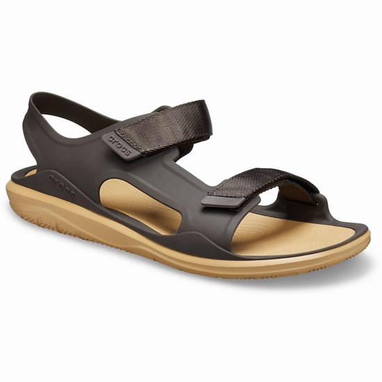 Crocs Swiftwater™ Expedition Sandale Panske Čierne / Hnede | LXS325078