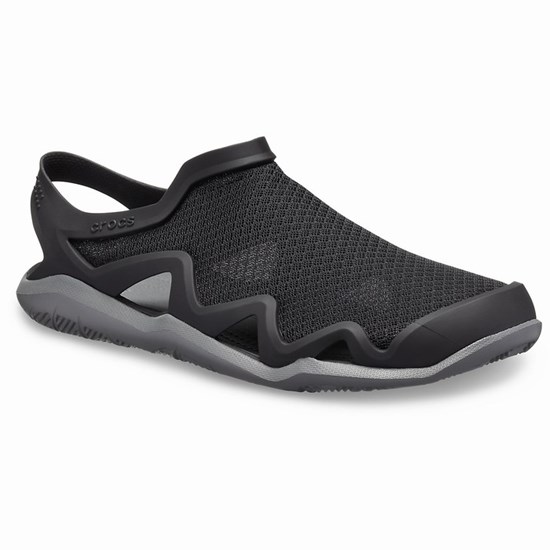 Crocs Swiftwater™ Mesh Wave Sandale Panske Čierne | ANS352694