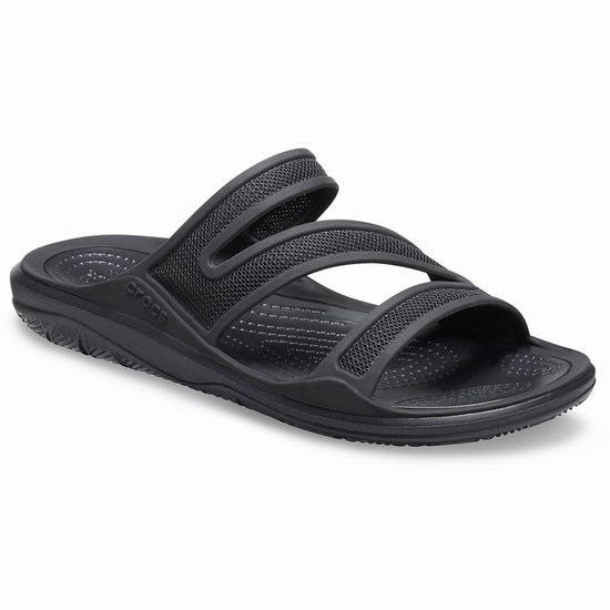 Crocs Swiftwater™ Telluride Sandale Damske Čierne | IEZ569210