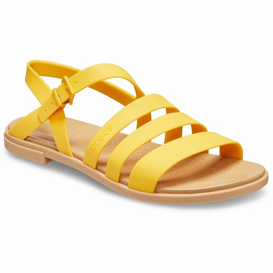 Crocs Tulum Sandale Damske Citrón | TLZ132597