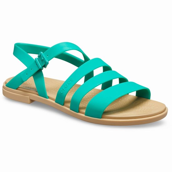 Crocs Tulum Sandale Damske Zelene | NKT853724