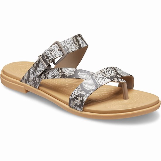 Crocs Tulum Spicou Post Zabky Damske Siva | IXR372845