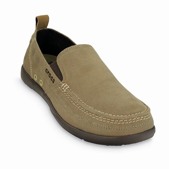 Crocs Walu Slip-On Mokasiny Panske Hnedožltý | VGU205941